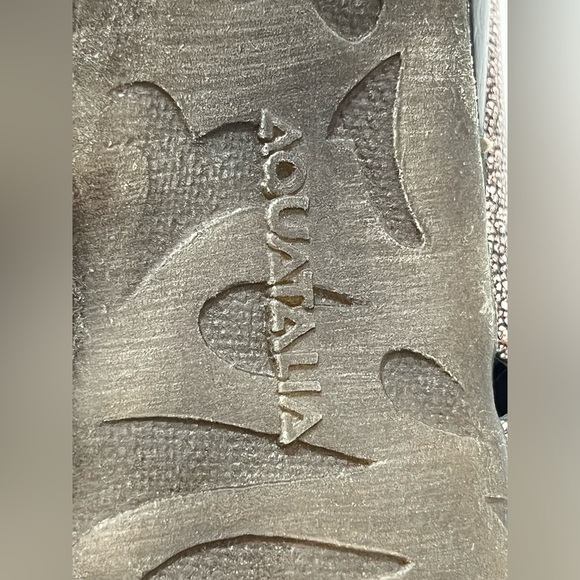 Aquatalia Womens Size 7.5 Slip On Mules Wedge Heel Strappy Designer - Picture 7 of 9